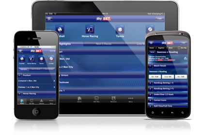 Sky Bet Mobile Betting Screenshot